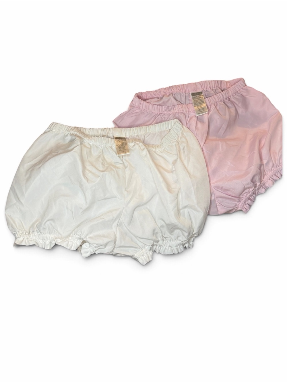 George Baby Bloomers Set - White & Light Pink